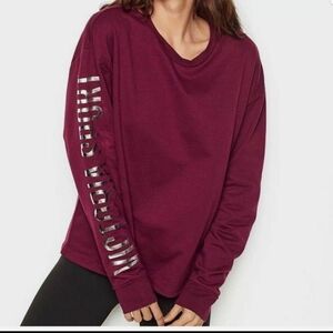 Victoria's Secret sport lightweight slouchy gym sweatshirt new medium
